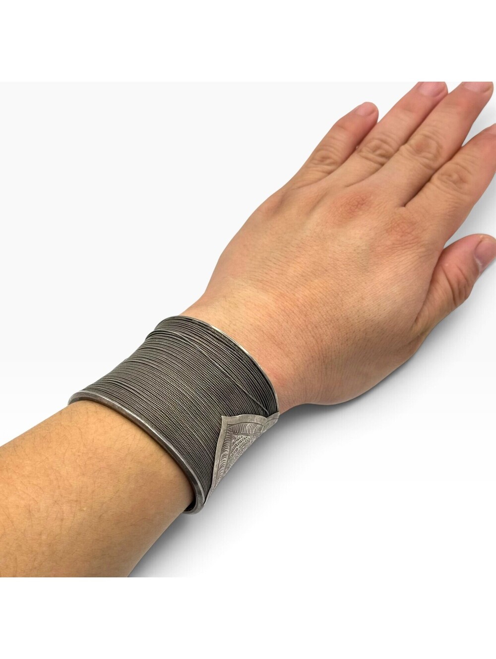 HEAVY 925 Sterling Silver Indian Cuff